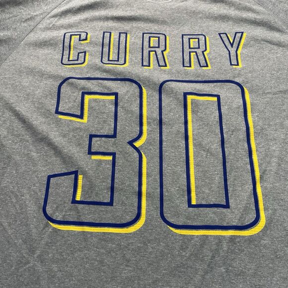 Golden State Warriors Shirt Mens 2XL Grey Basketball Curry Mission Accomplished - Picture 10 of 15